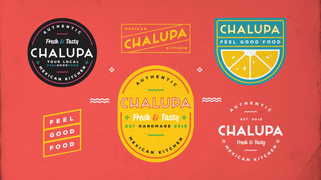 Chalupa Brändi-ilmeen visuaalinen suunnittelu